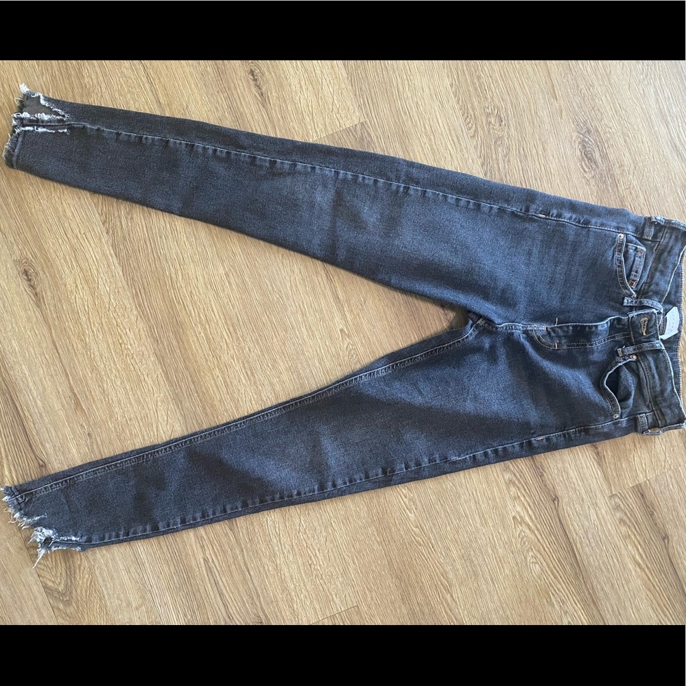 Topshop Jamie Chew Hem Skinny Jeans
